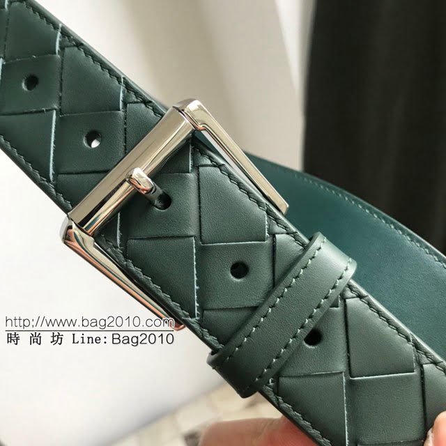 BV高端男士皮帶 寶緹嘉intreccio編織雙面啞光小牛皮腰帶  jjp1540